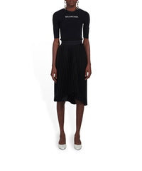 Fancy Pleated Skirt - Black