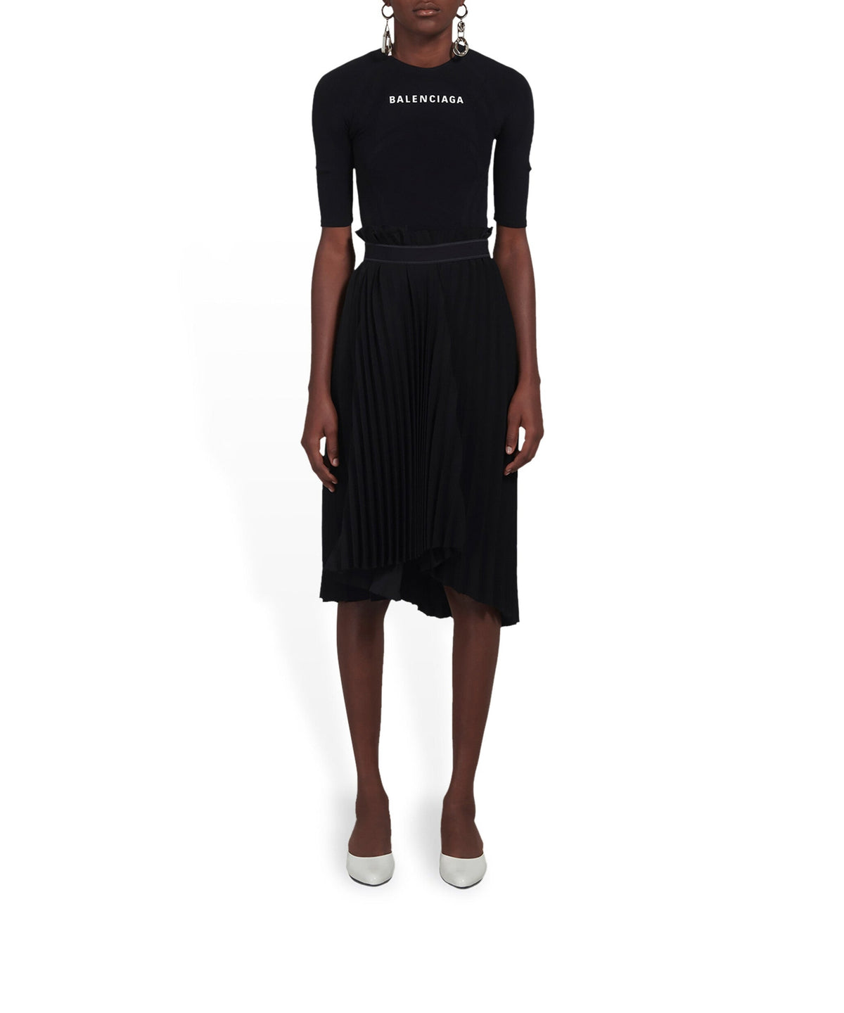 Fancy Pleated Skirt - Black