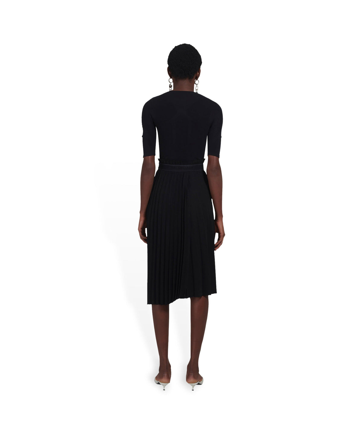 Fancy Pleated Skirt - Black