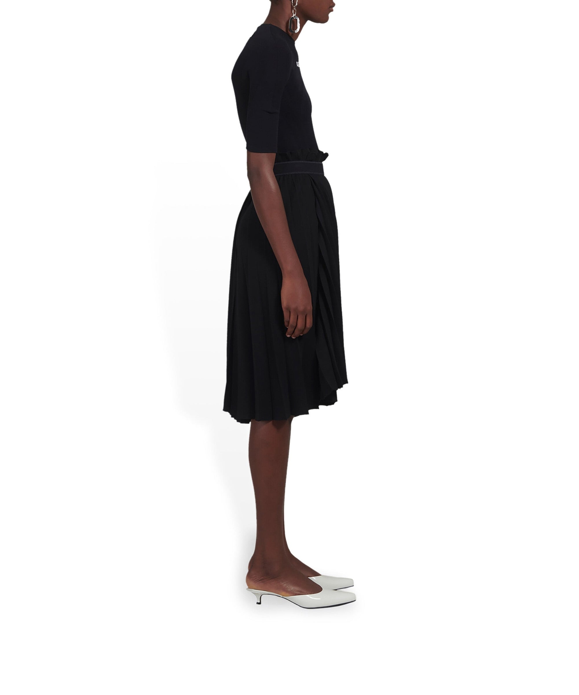 Fancy Pleated Skirt - Black