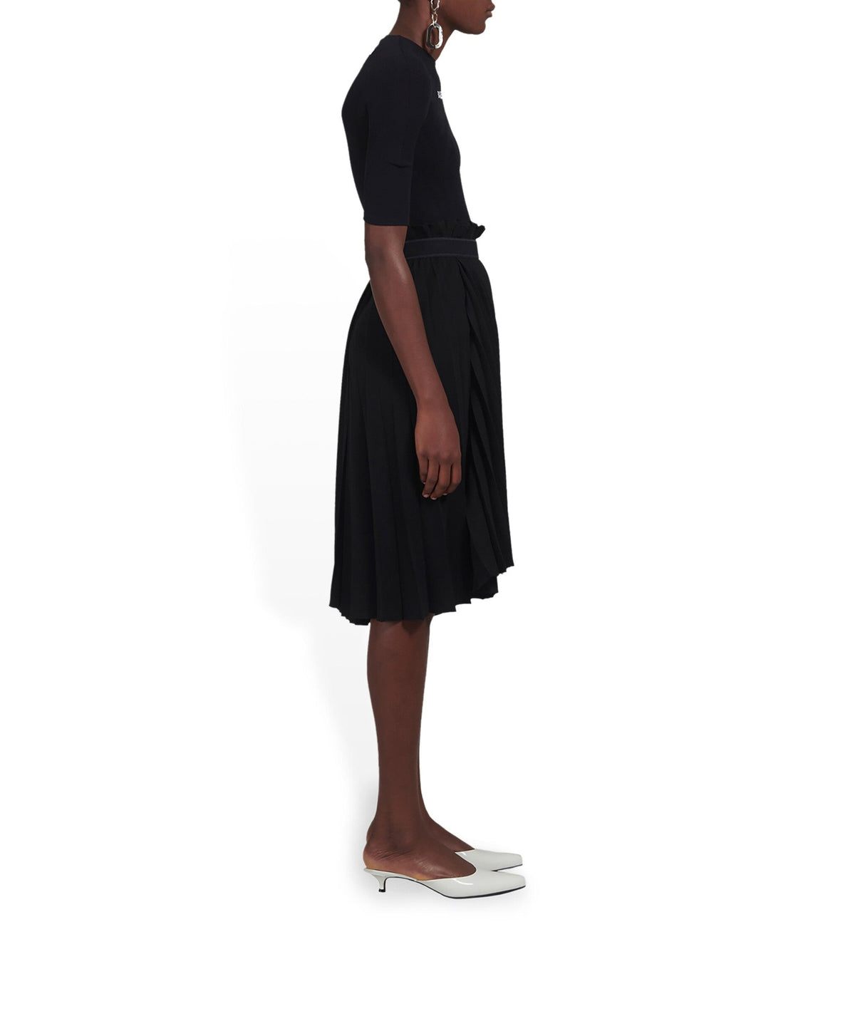 Fancy Pleated Skirt - Black