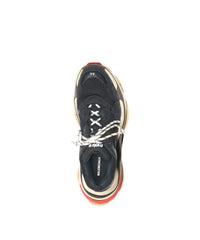 Triple S Sneakers - Black & White & Red