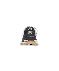 Triple S Sneakers - Black & White & Red