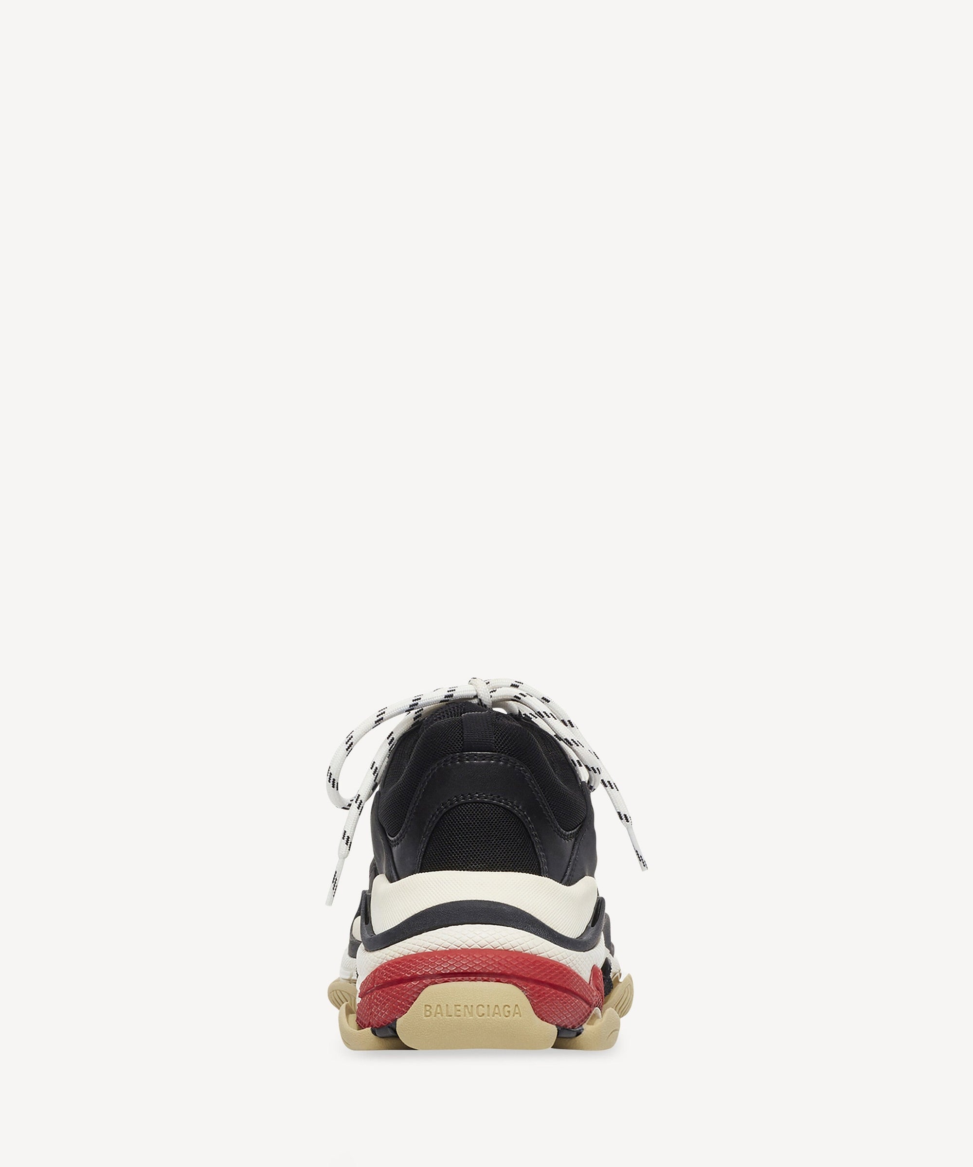 Triple S Sneakers - Black & Red