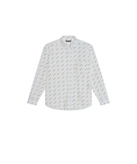 Allover Logo Shirt - White & Black