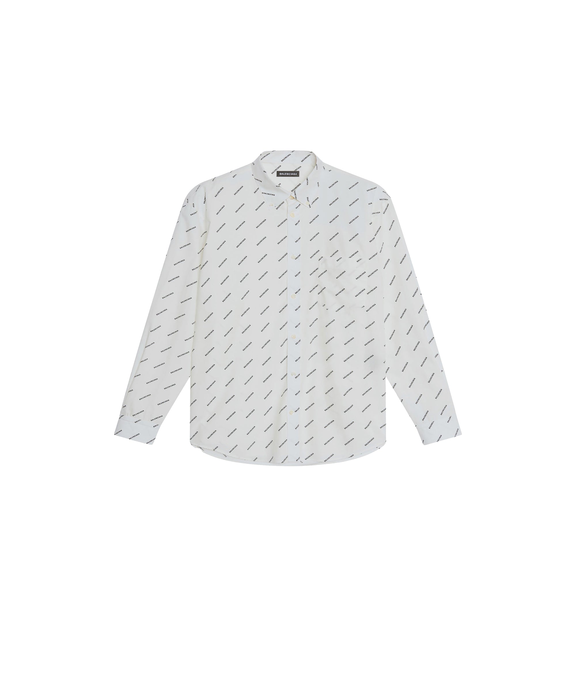 Allover Logo Shirt - White & Black