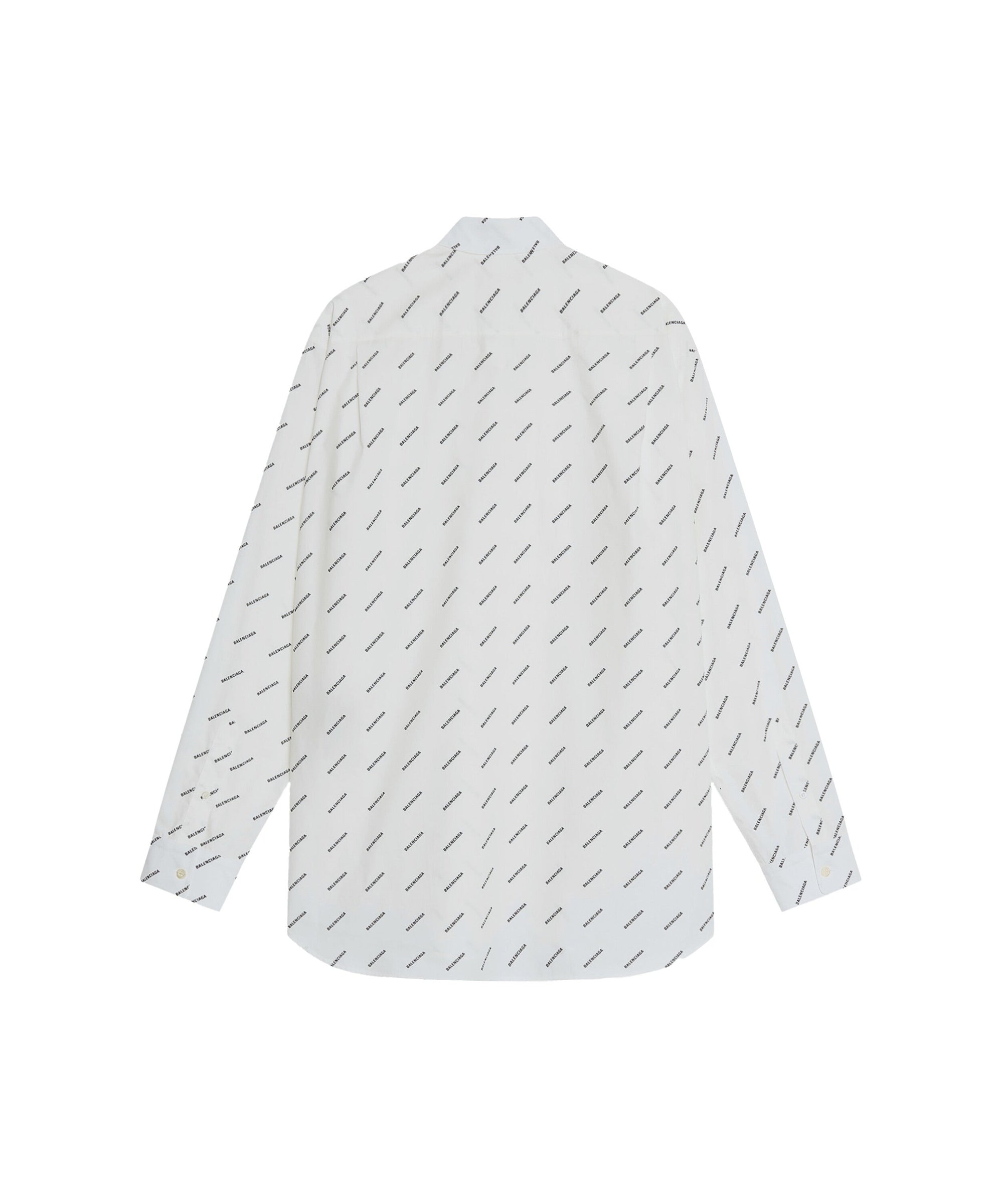 Allover Logo Shirt - White & Black