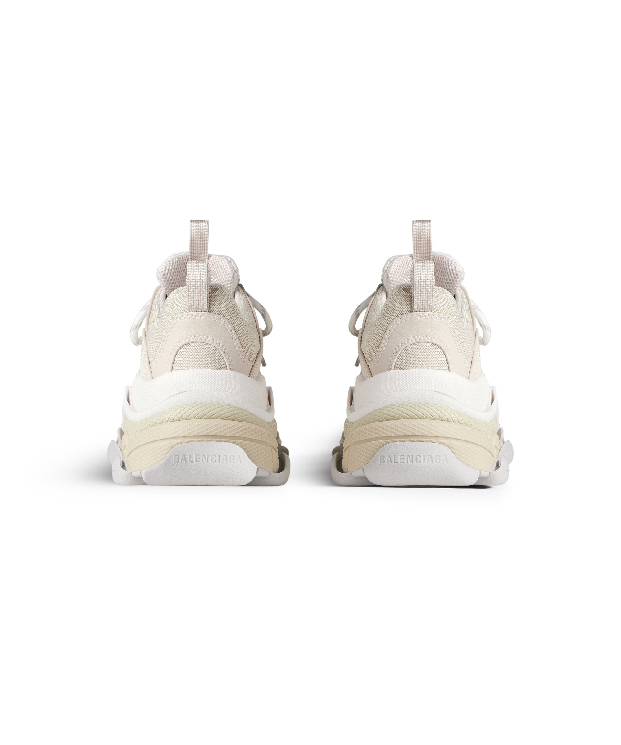 Triple S Sneakers - Eggshell & White