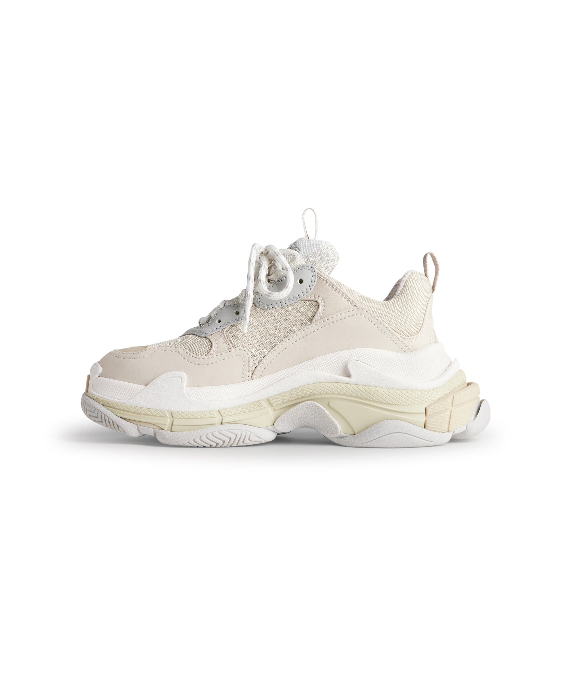 Triple S Sneakers - Eggshell & White