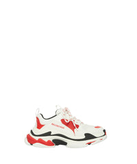 Triple S Sneakers - Black & White & Red