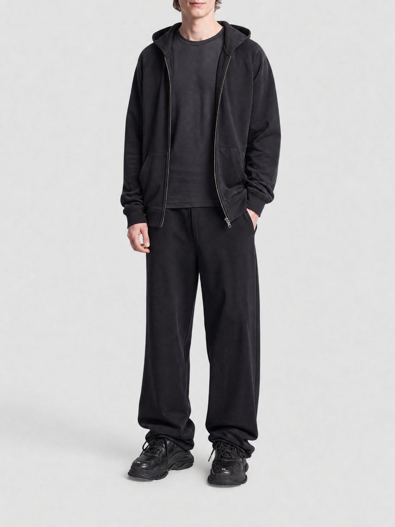 Triple S black Sneakers - Black
