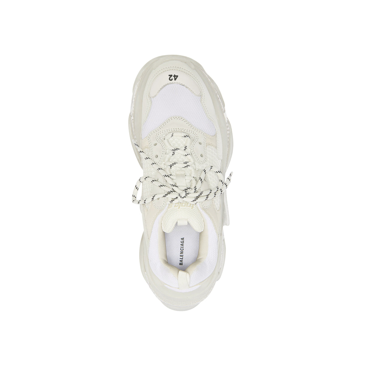 TRIPLE S / Triple S Clear Sole Sneakers - White