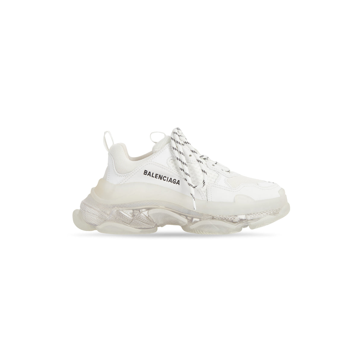 TRIPLE S / Triple S Clear Sole Sneakers - White