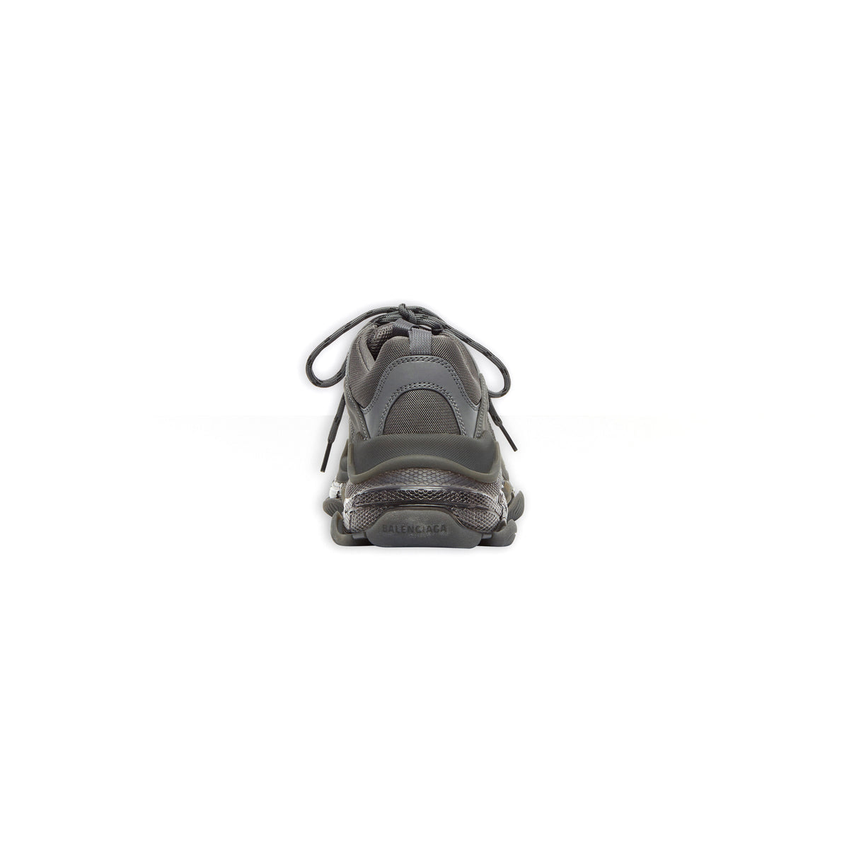 Triple S Clear Sole Sneakers - Dark Grey