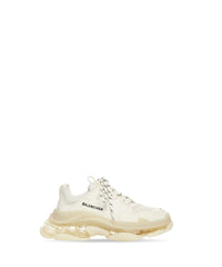 Triple S Clear Sole Sneakers - Light Beige