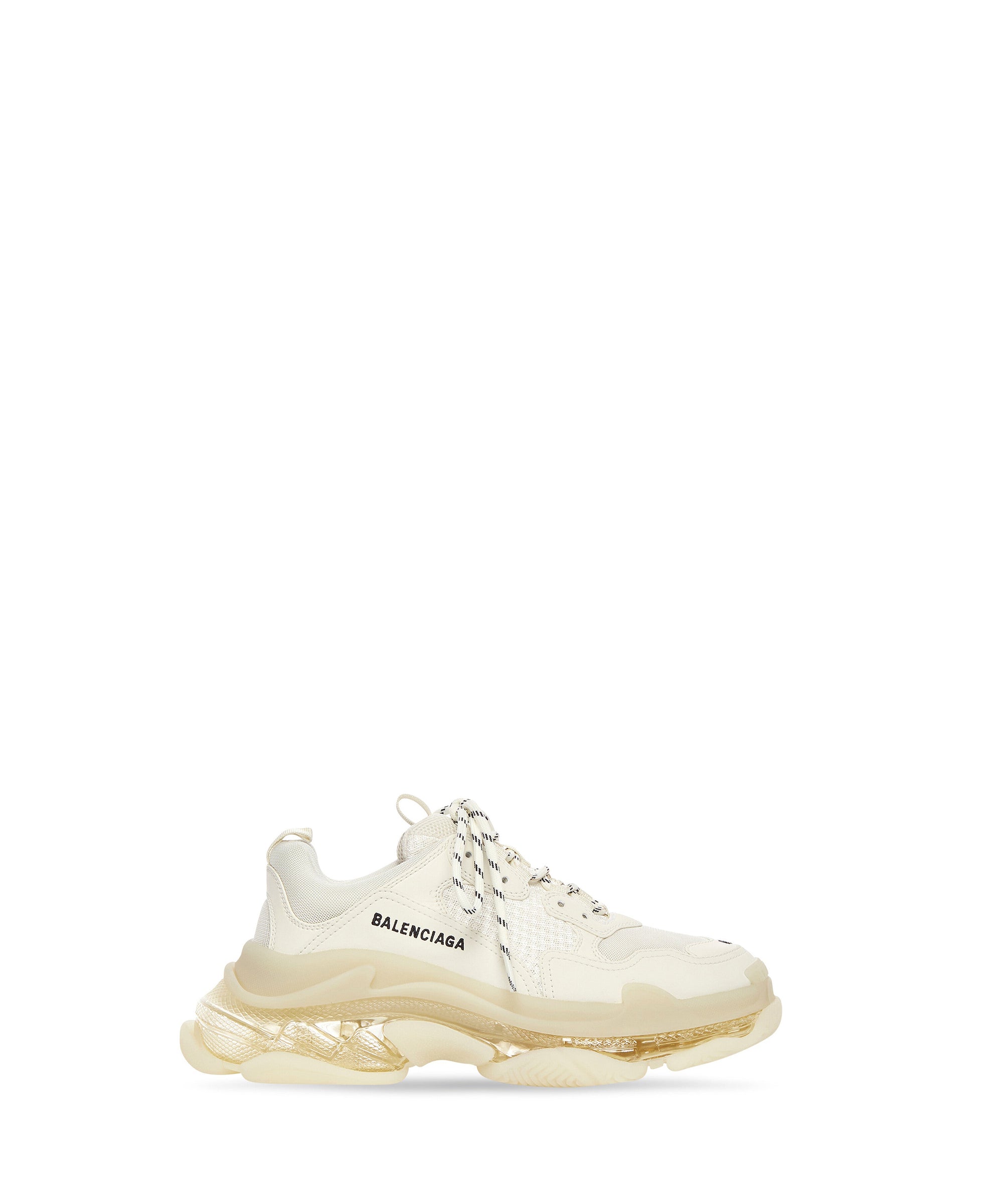 Triple S Clear Sole Sneakers - Light Beige