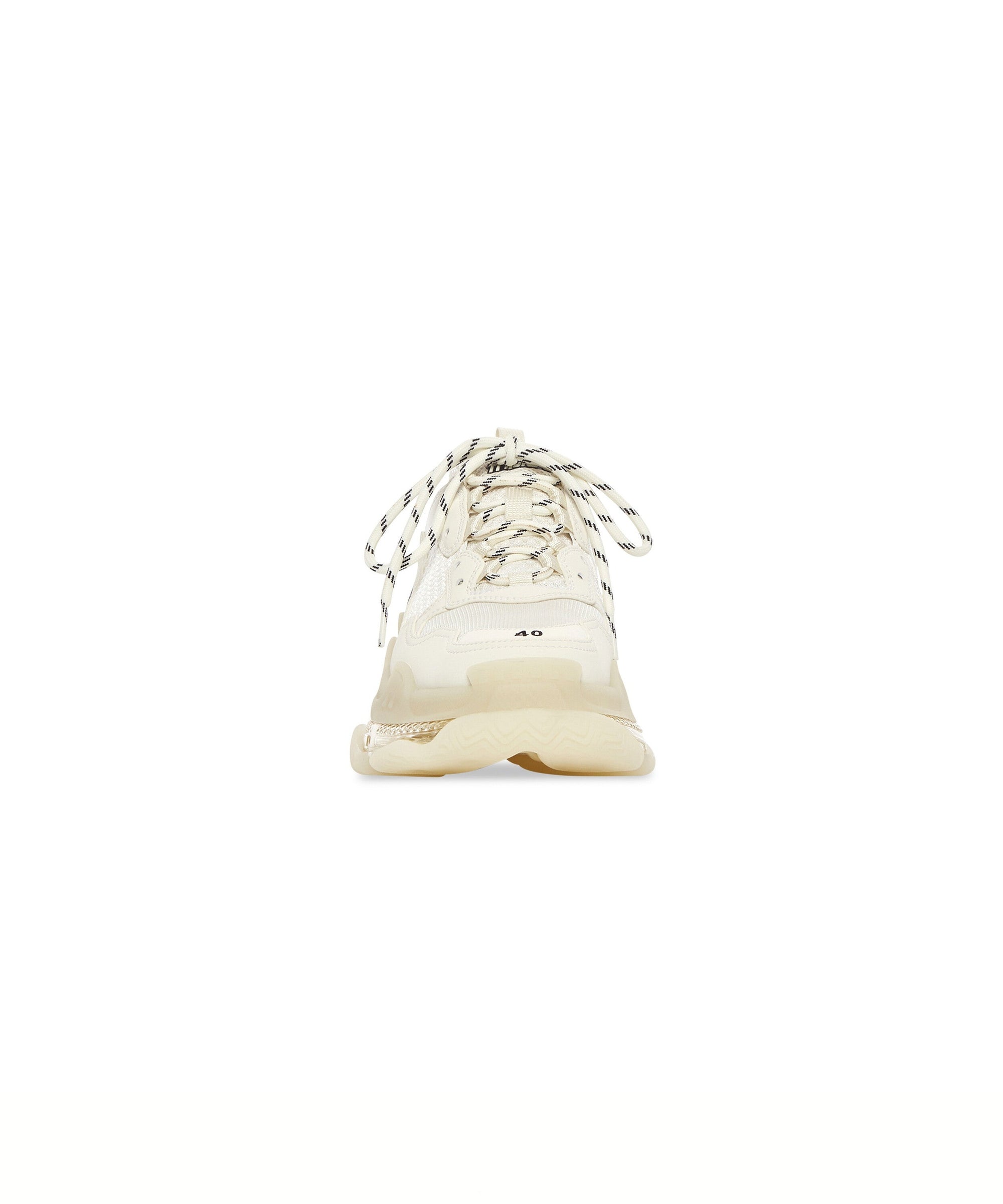 Triple S Clear Sole Sneakers - Light Beige