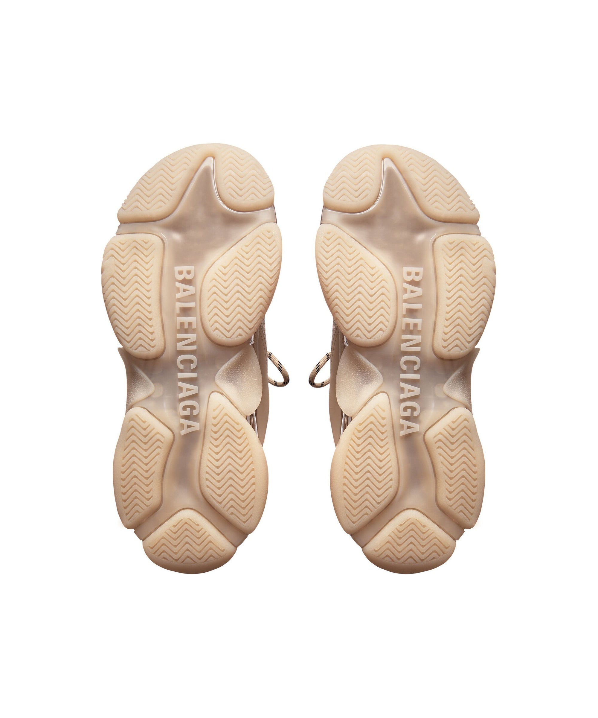 Triple S Clear Sole Sneakers - Sand Beige