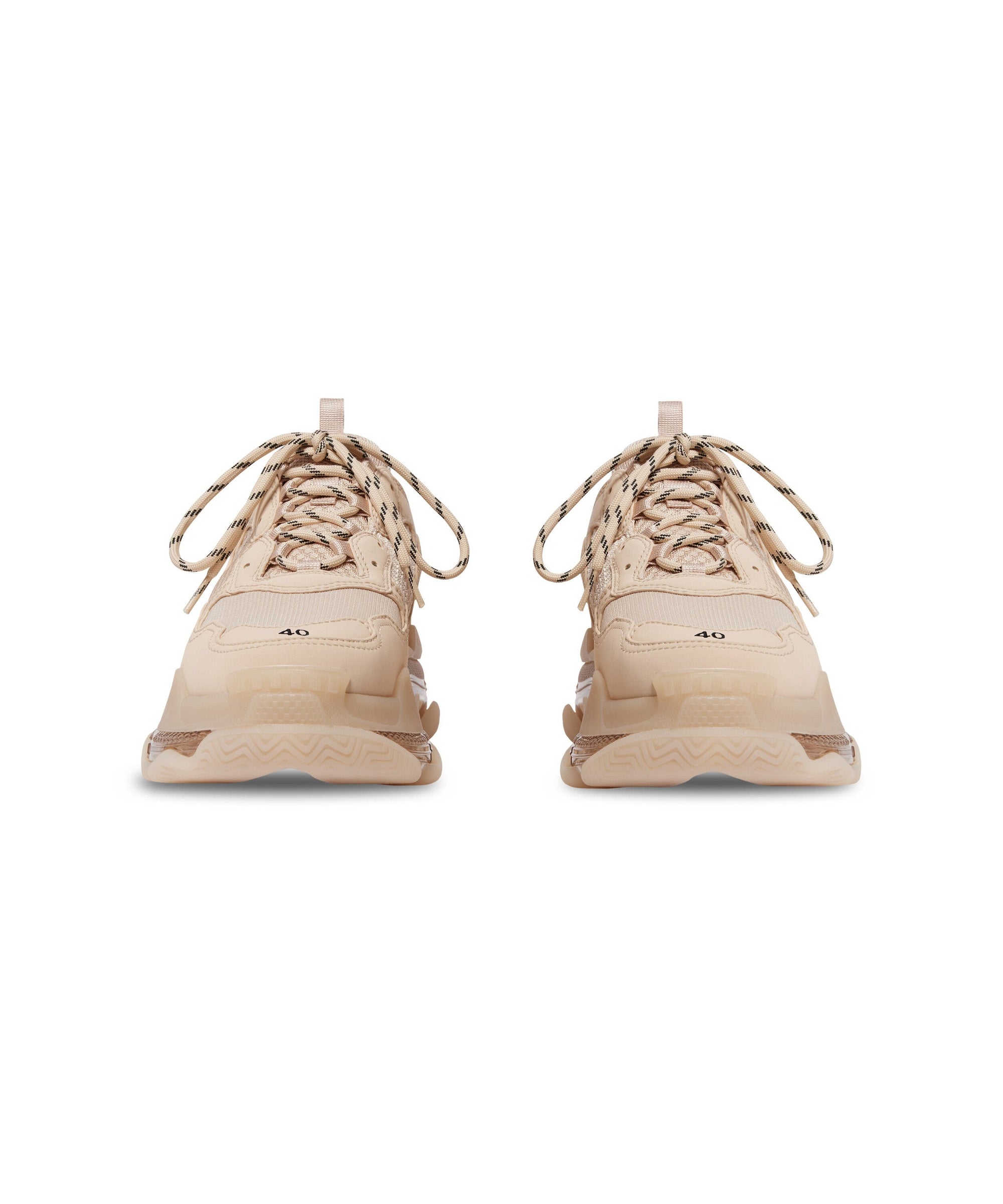 Triple S Clear Sole Sneakers - Sand Beige
