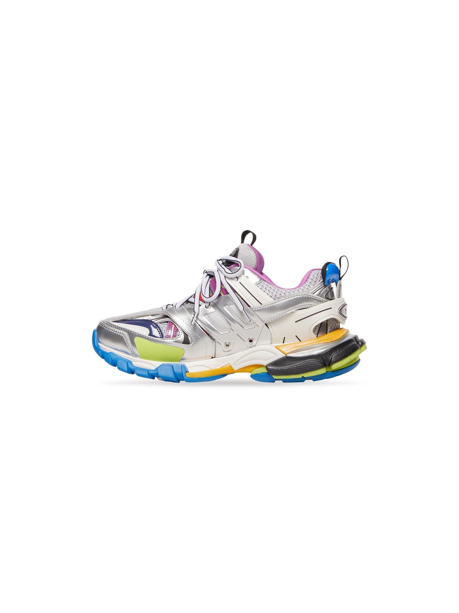 Track multicolor & metal silver Sneakers - Multicolor & Metal Silver