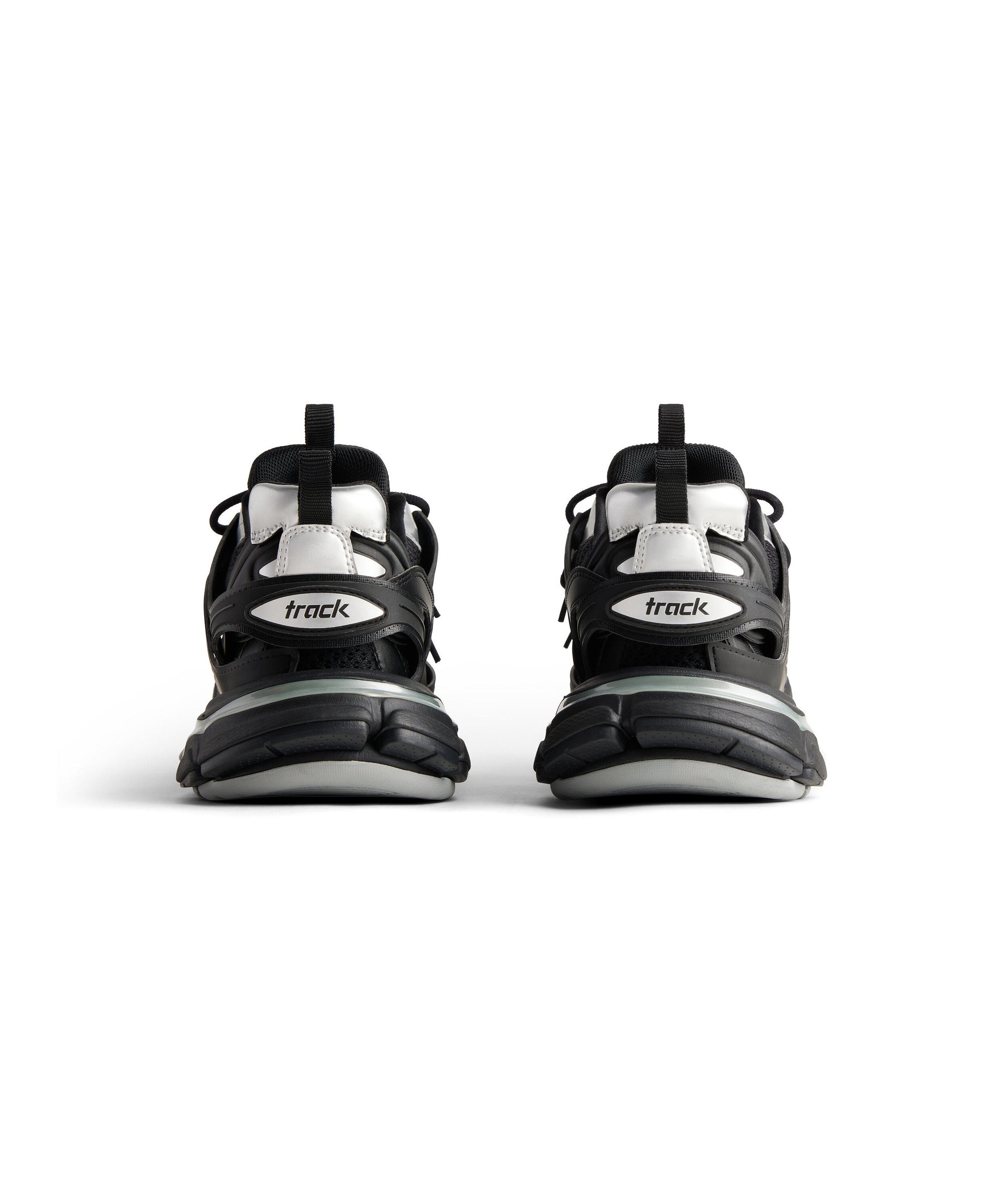 Track Sneakers - Black & Silver