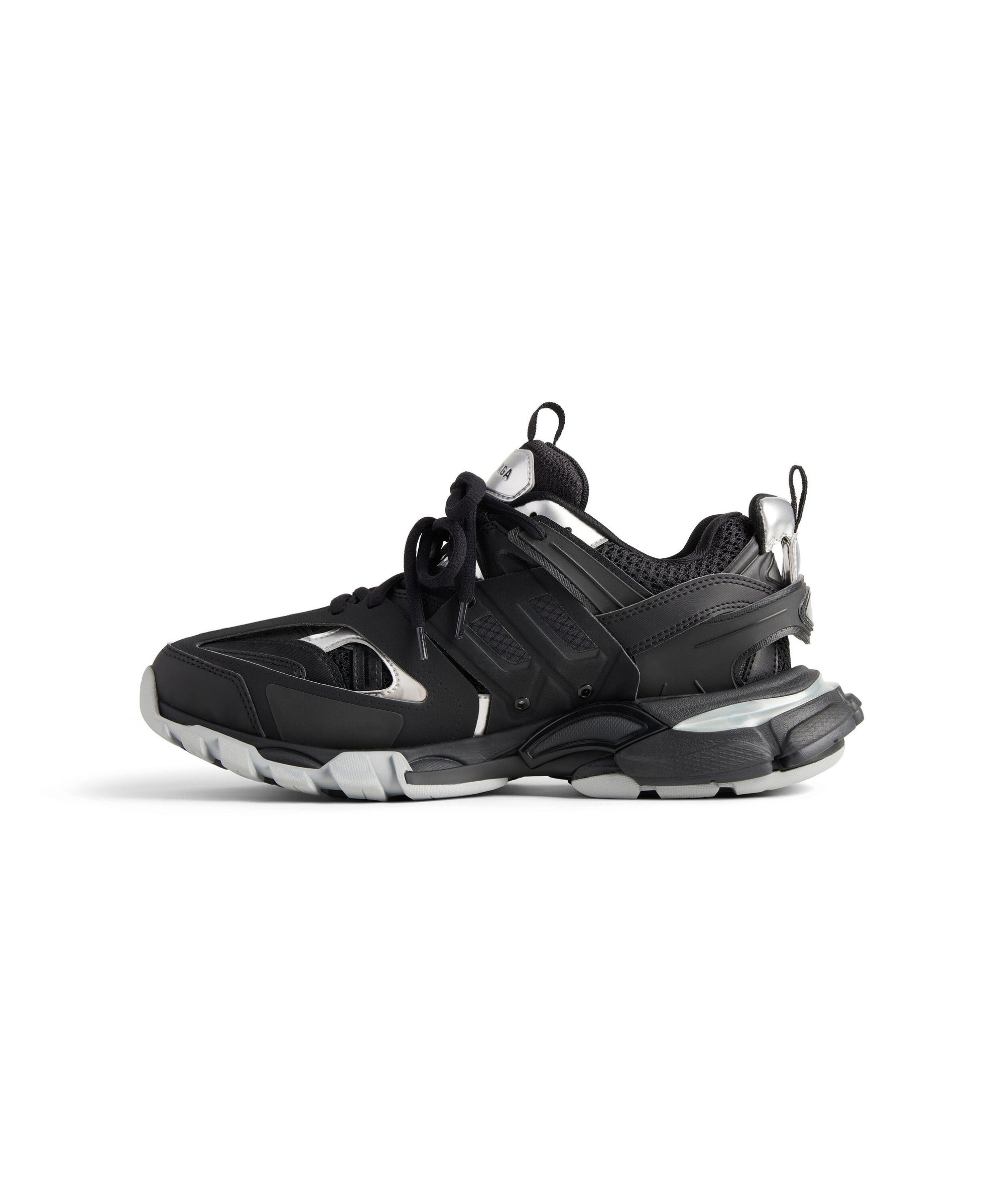 Track Sneakers - Black & Silver