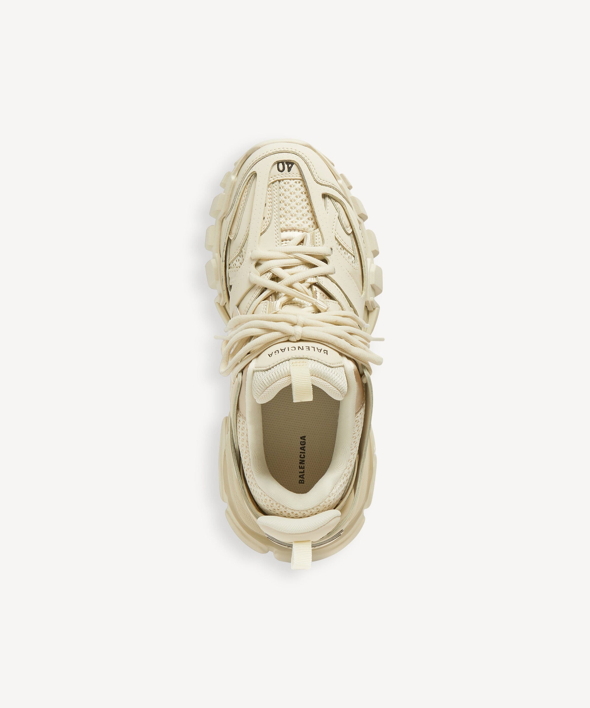 Track Sneakers - Beige Jersey & Black