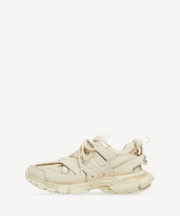 Track Sneakers - Beige Jersey & Black