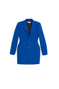 3D Single Breasted royal blue Jacket - Royal Blue
