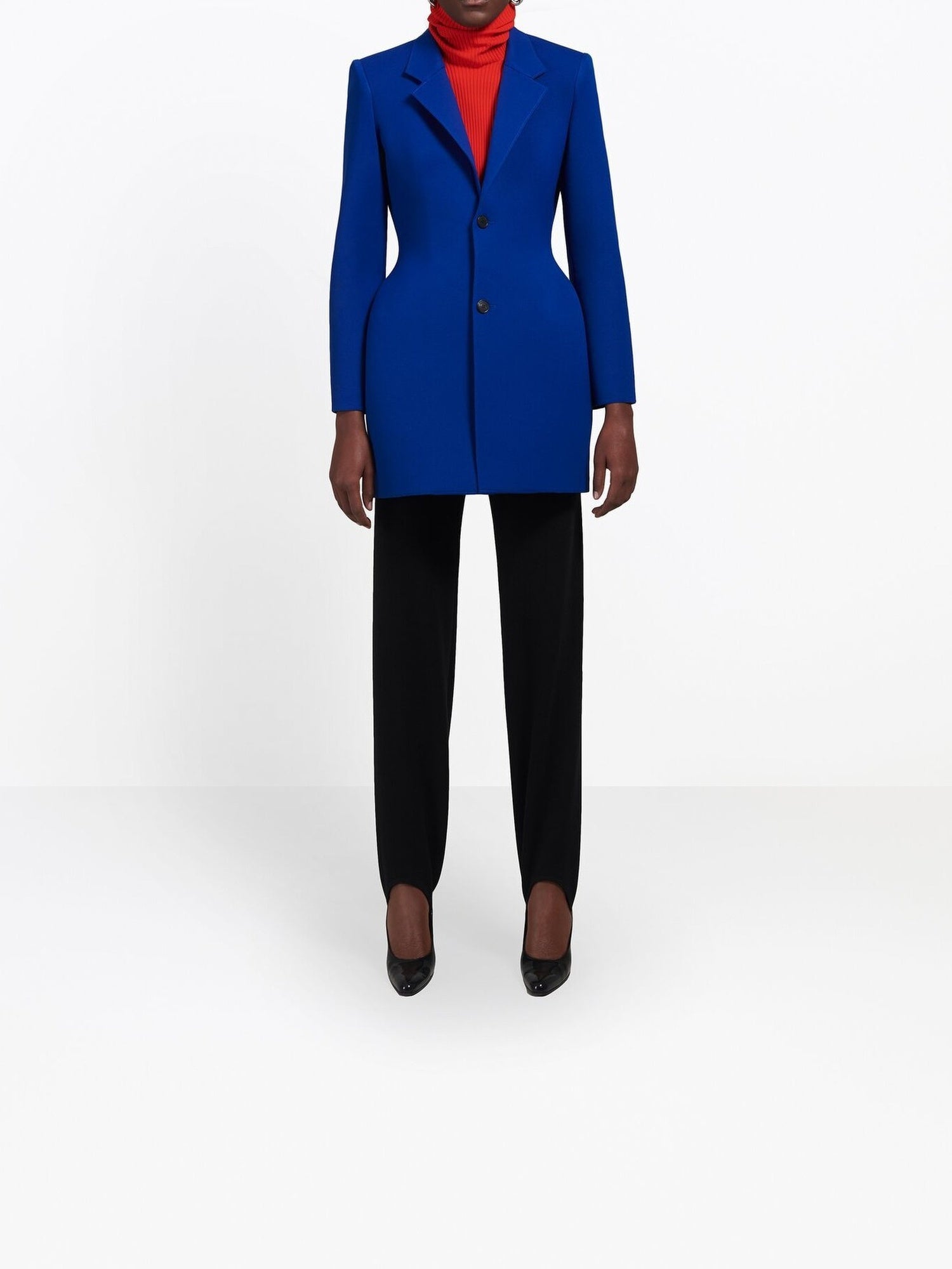 3D Single Breasted royal blue Jacket - Royal Blue