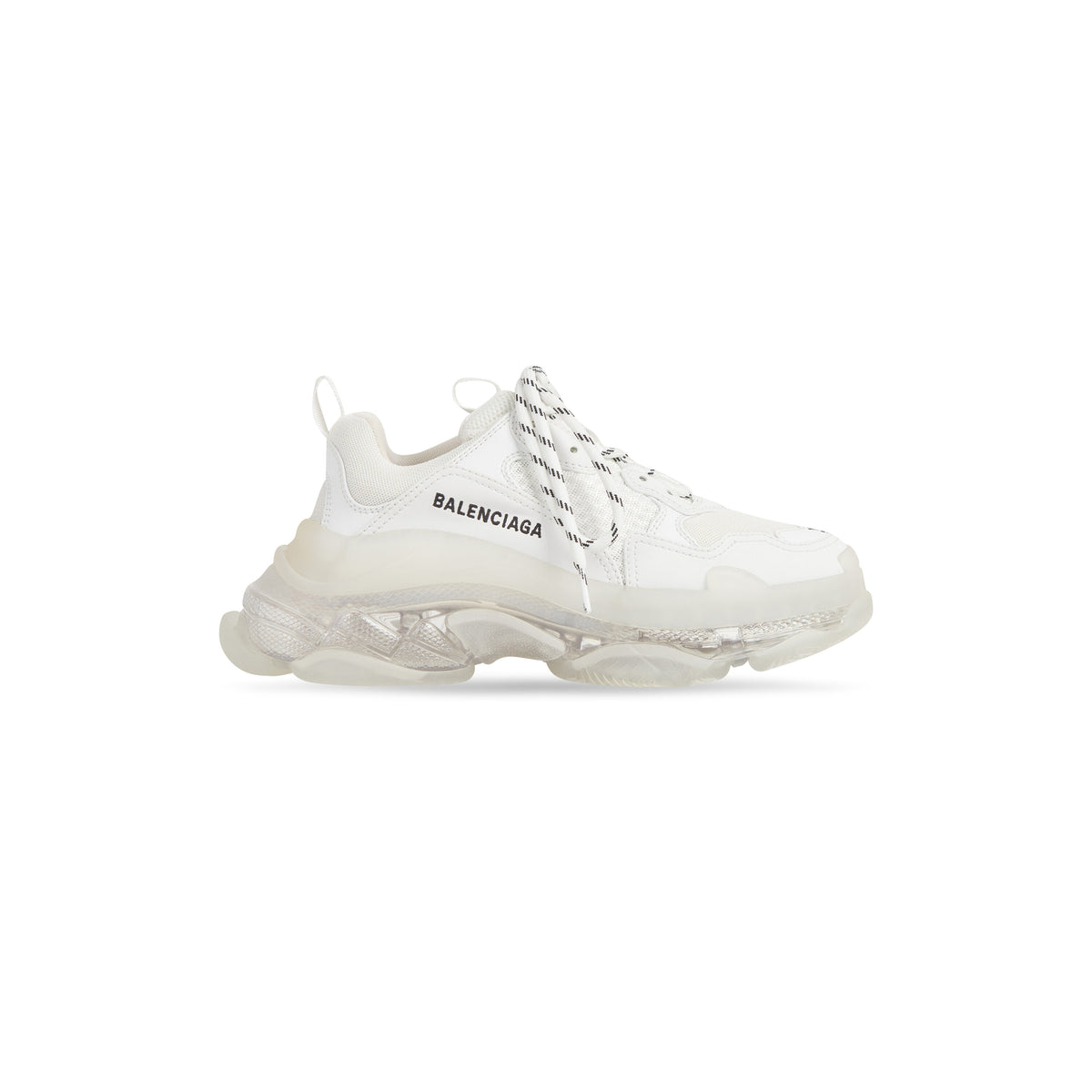 Triple S Clear Sole Sneakers - White