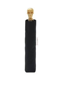 Skull Folded black Umbrella - Black