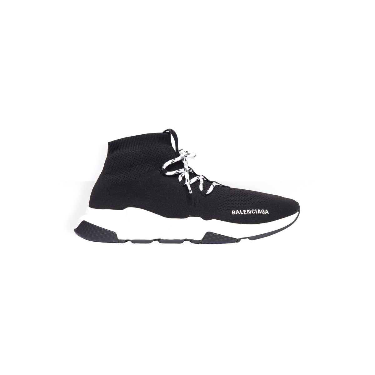 Speed Lace-Up Sneakers - Black