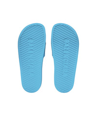 Pool Slide Sandals - Sky Blue & Black
