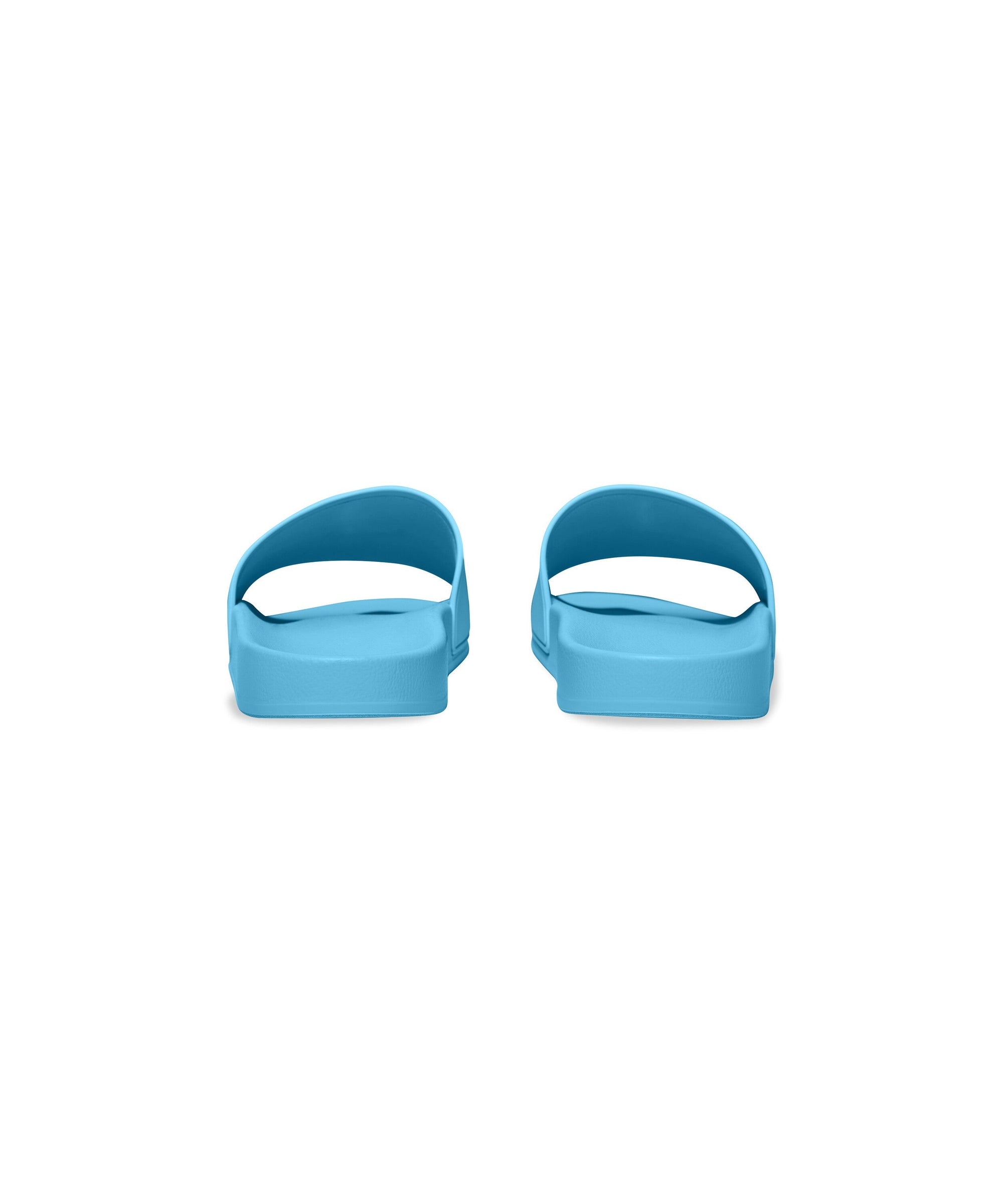 Pool Slide Sandals - Sky Blue & Black