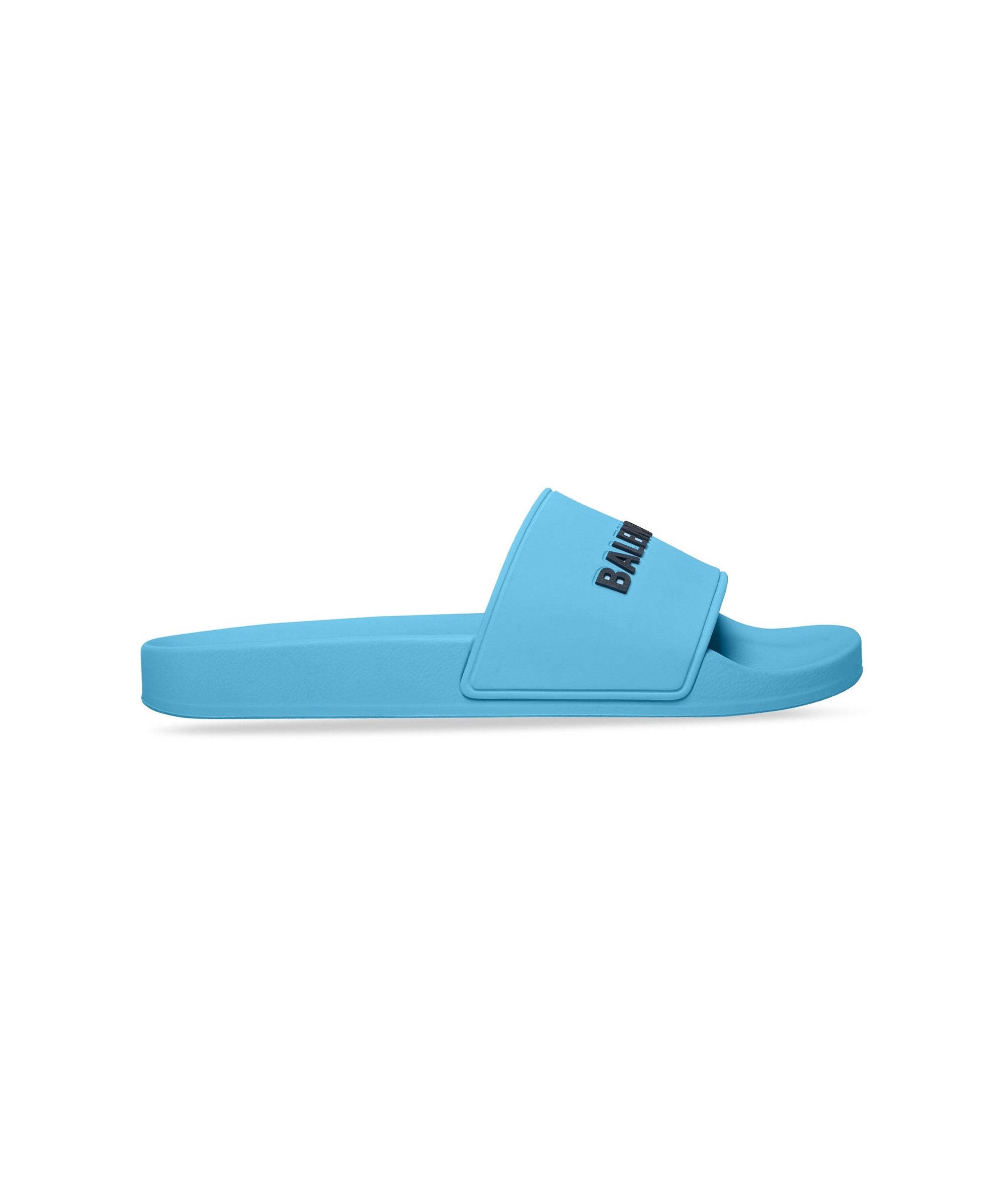 Pool Slide Sandals - Sky Blue & Black