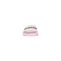 Pool Slide Sandals - Light Pink & Black