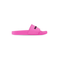 Pool Slide Sandals - Fluo Pink & Black