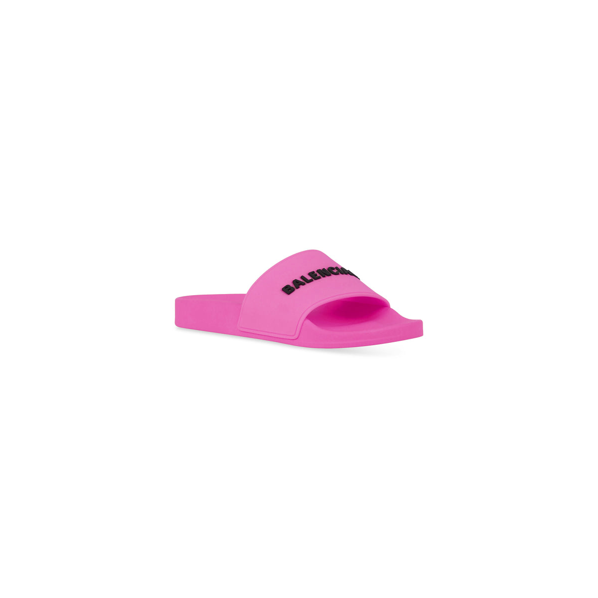 Pool Slide Sandals - Fluo Pink & Black