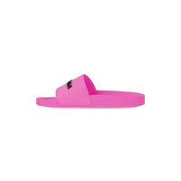 Pool Slide Sandals - Fluo Pink & Black