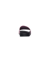 Pool Slide Sandals - Pink & Black