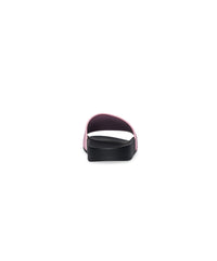 Pool Slide Sandals - Pink & Black