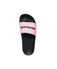Pool Slide Sandals - Pink & Black