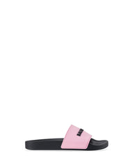 Pool Slide Sandals - Pink & Black