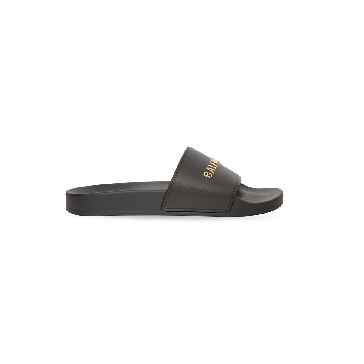 Pool Slide Sandals - Black & Gold