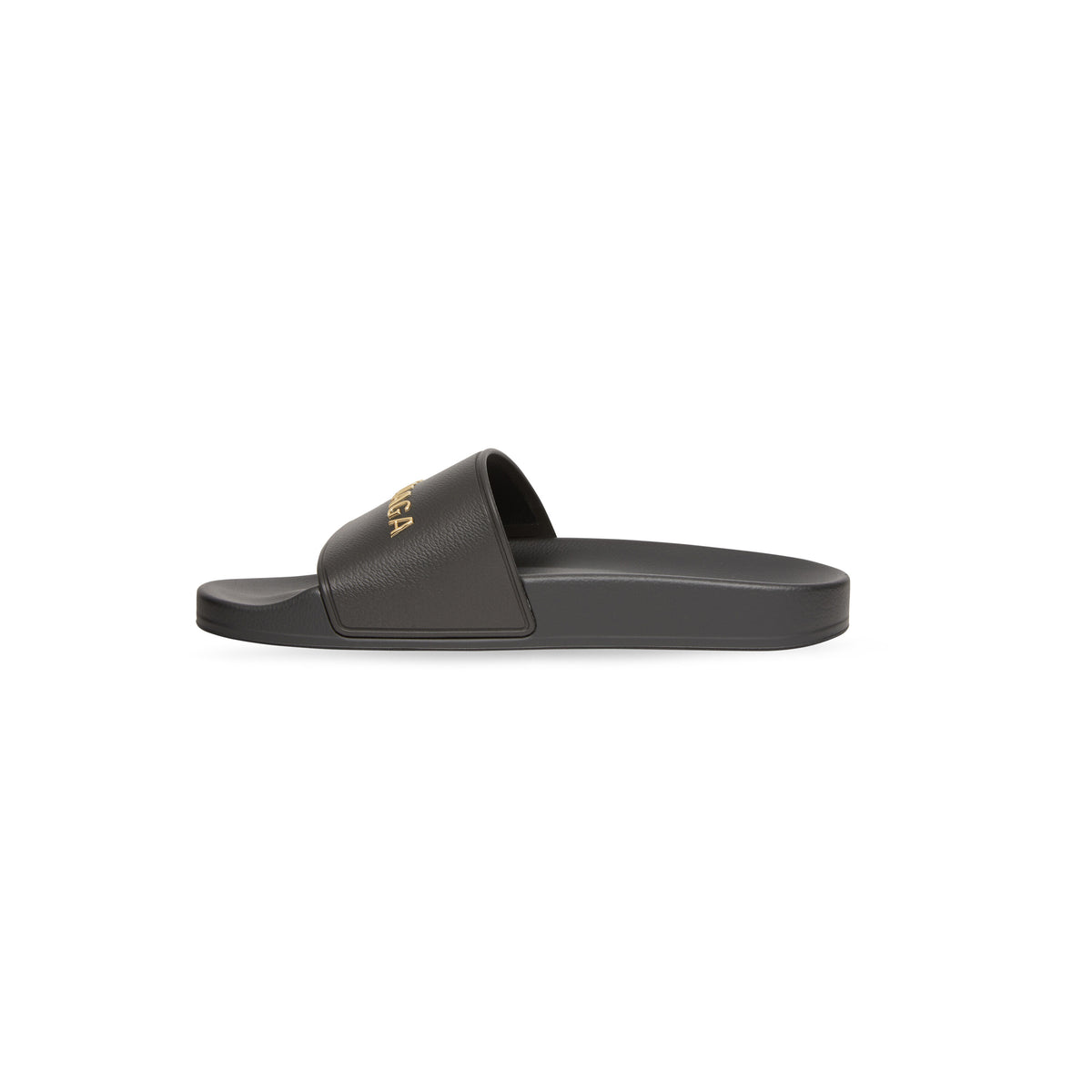 Pool Slide Sandals - Black & Gold