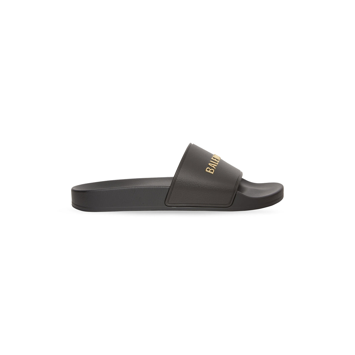 Pool Slide Sandals - Black & Gold