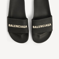 Pool Slide Sandals - Black & White