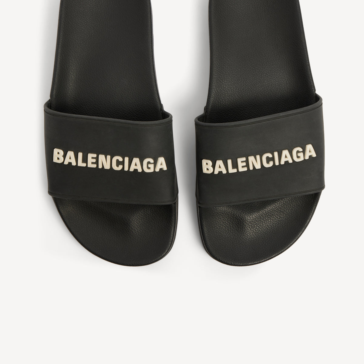 Pool Slide Sandals - Black & White