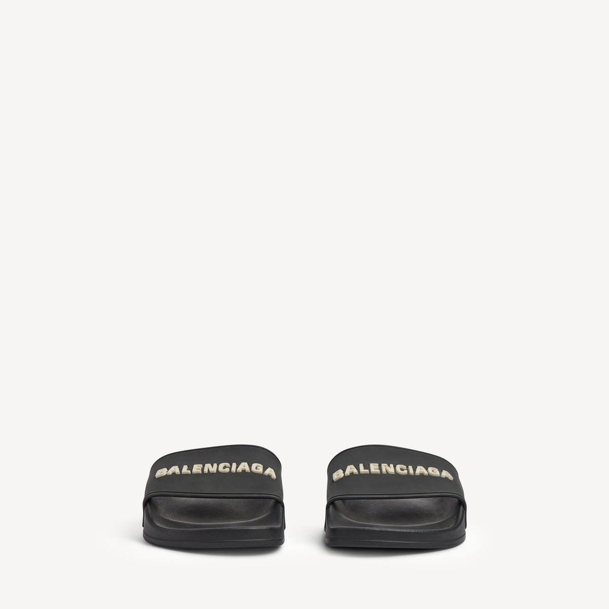 Pool Slide Sandals - Black & White